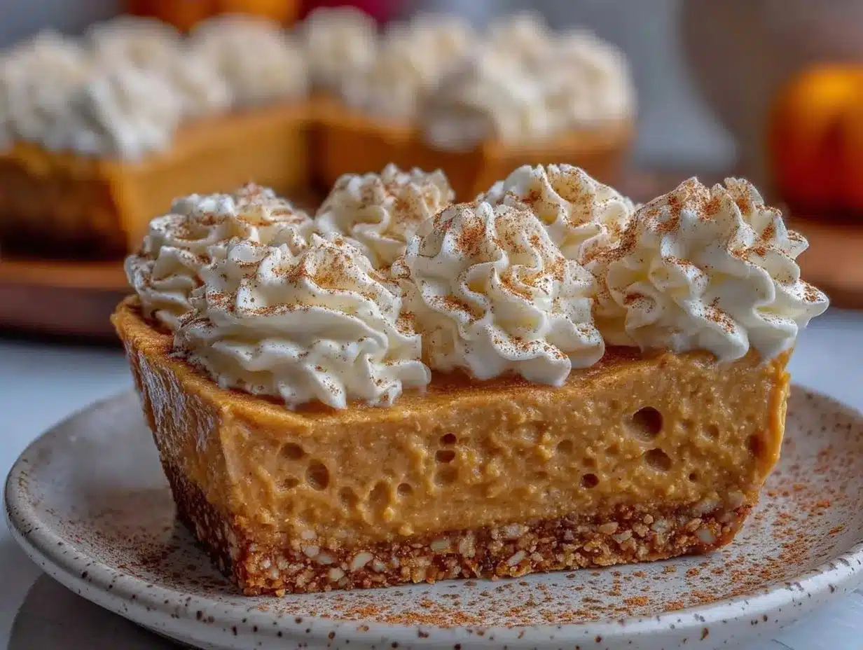 no bake marshmallow pumpkin pie preparation steps
