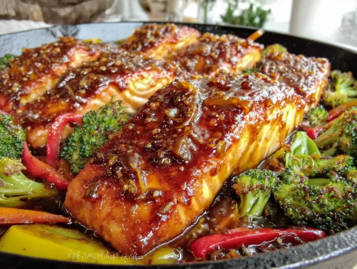 one-pan teriyaki salmon preparation steps