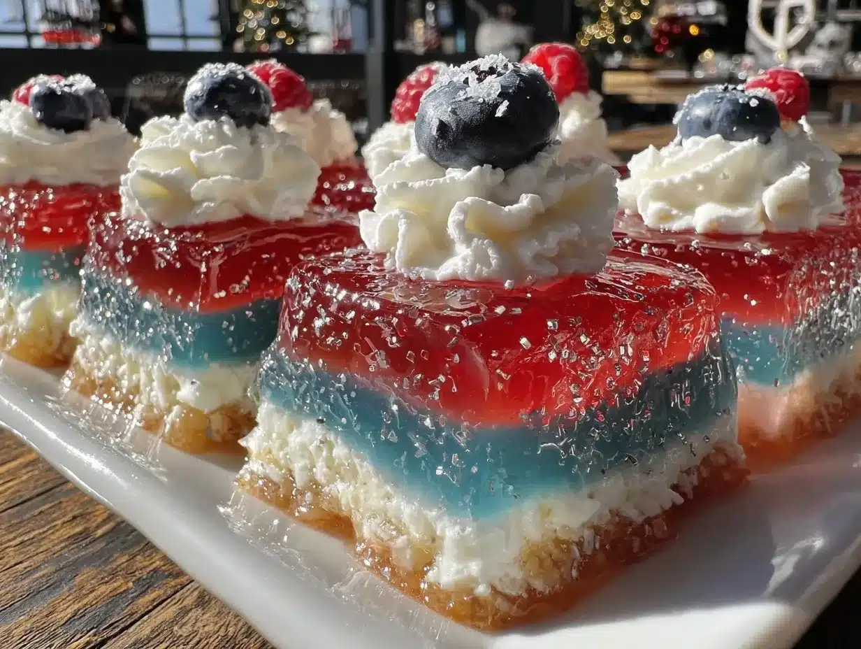 patriotic layered jello shots preparation steps