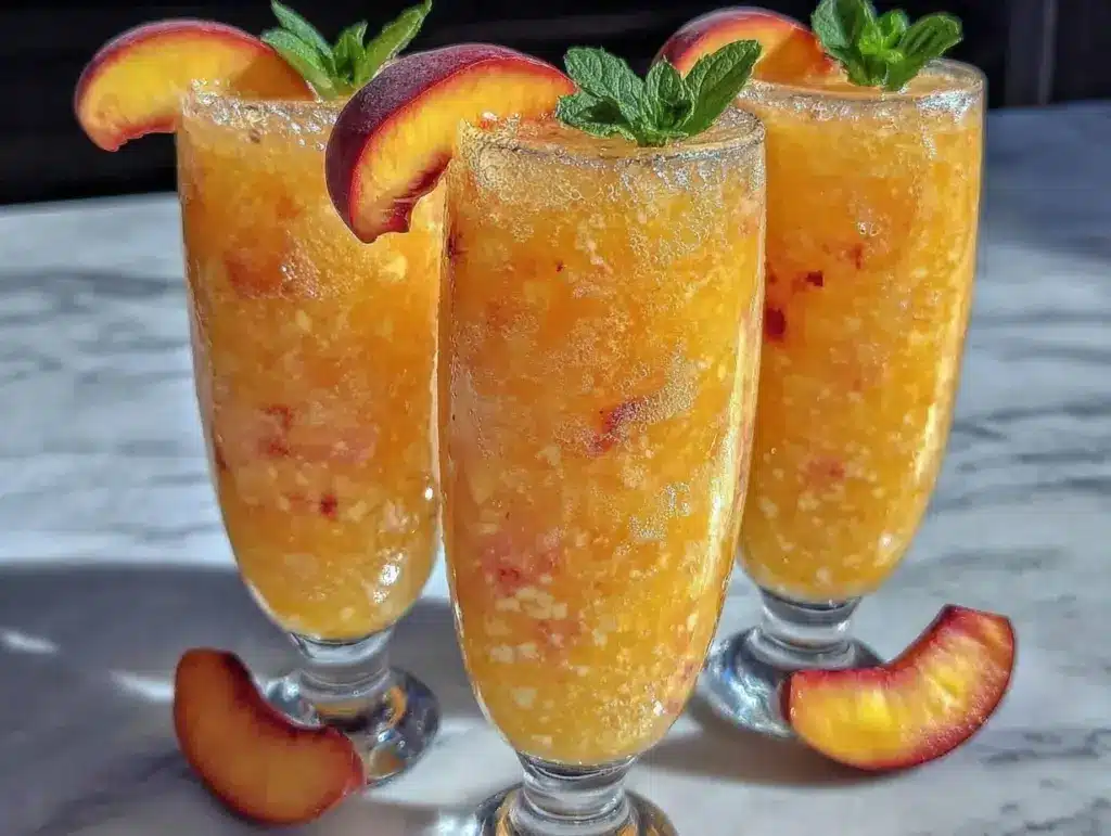 Peach Bellini Slushie - featured image