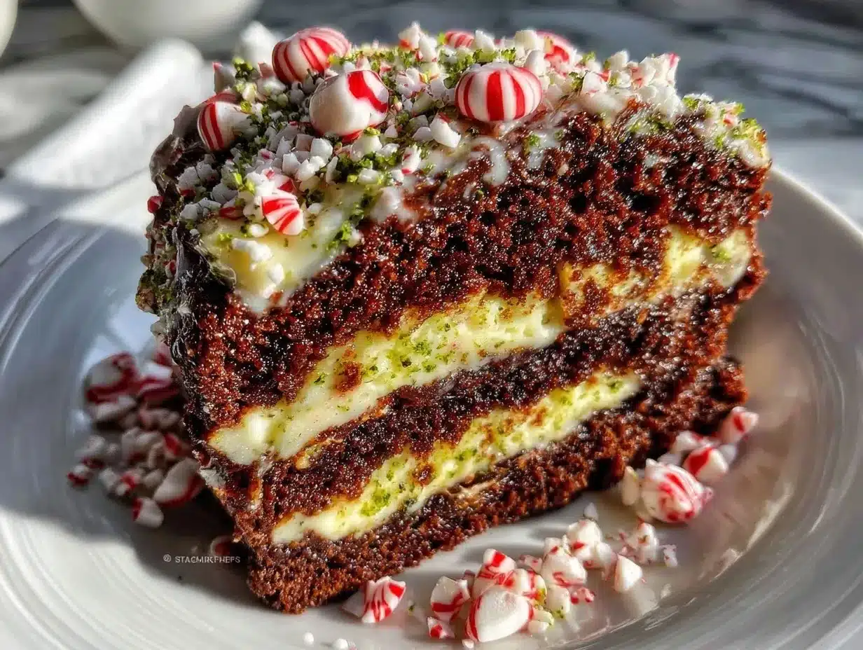 peppermint fudge cake preparation steps