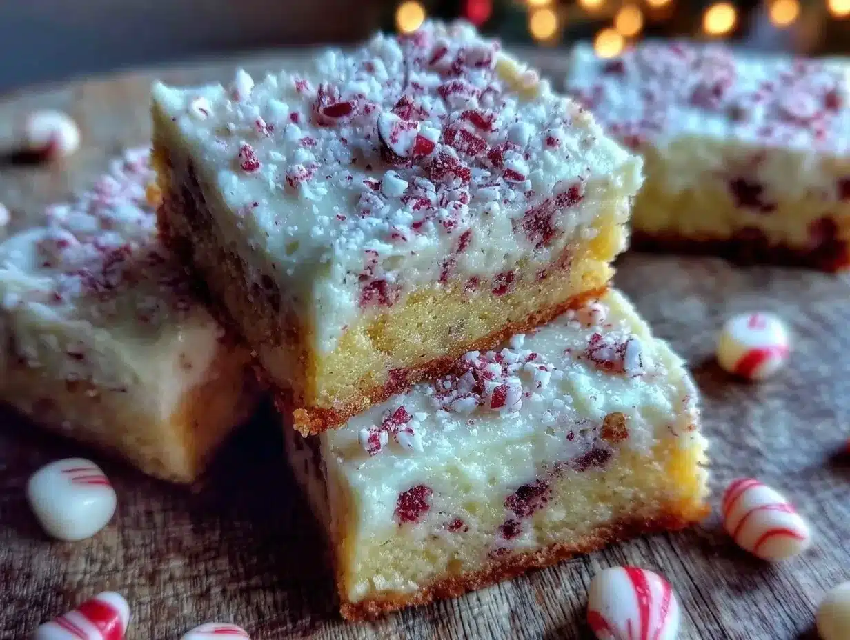 peppermint sugar cookie bars preparation steps