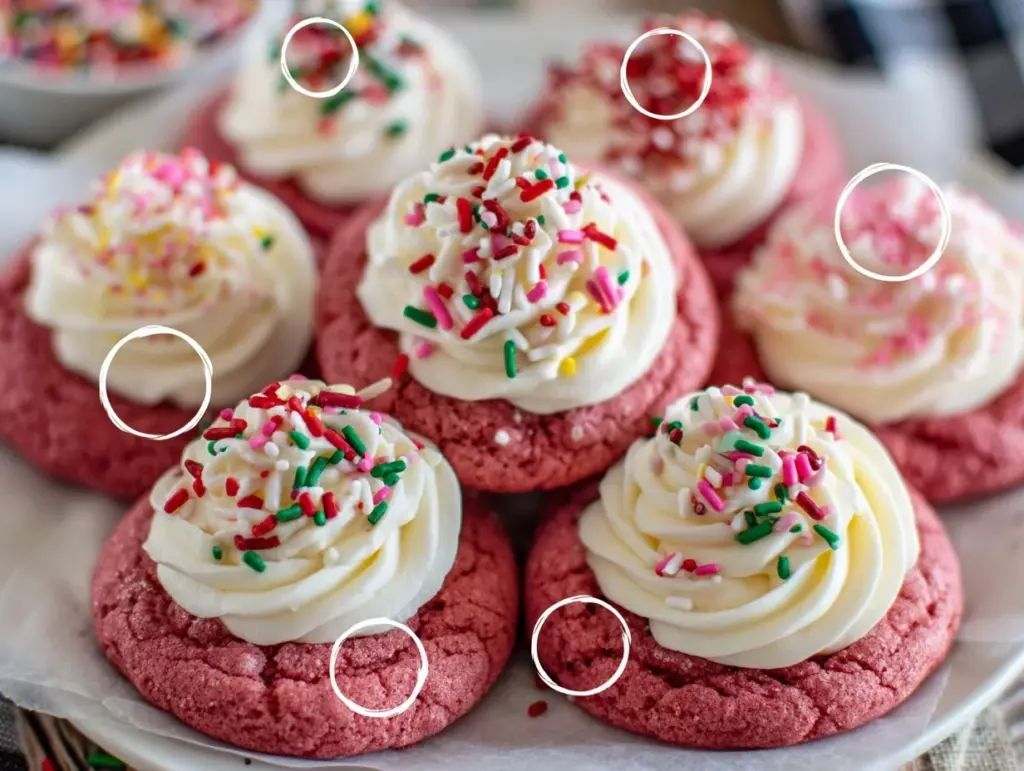 perfect pink velvet cookies - featured image