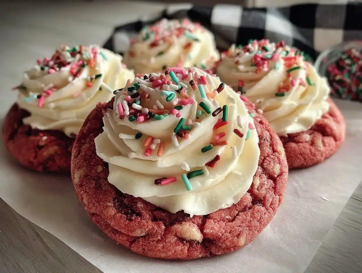perfect pink velvet cookies preparation steps