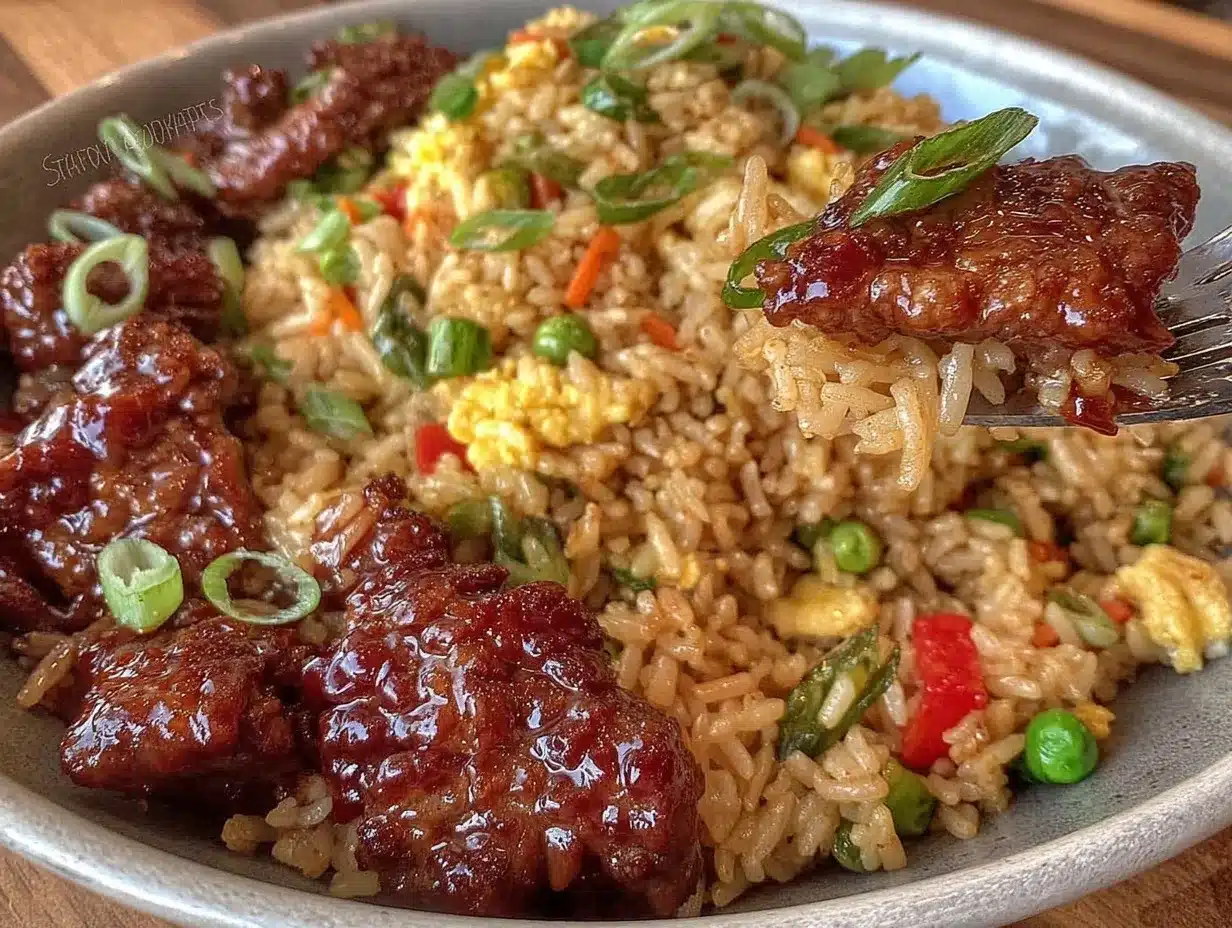 pork fried rice preparation steps