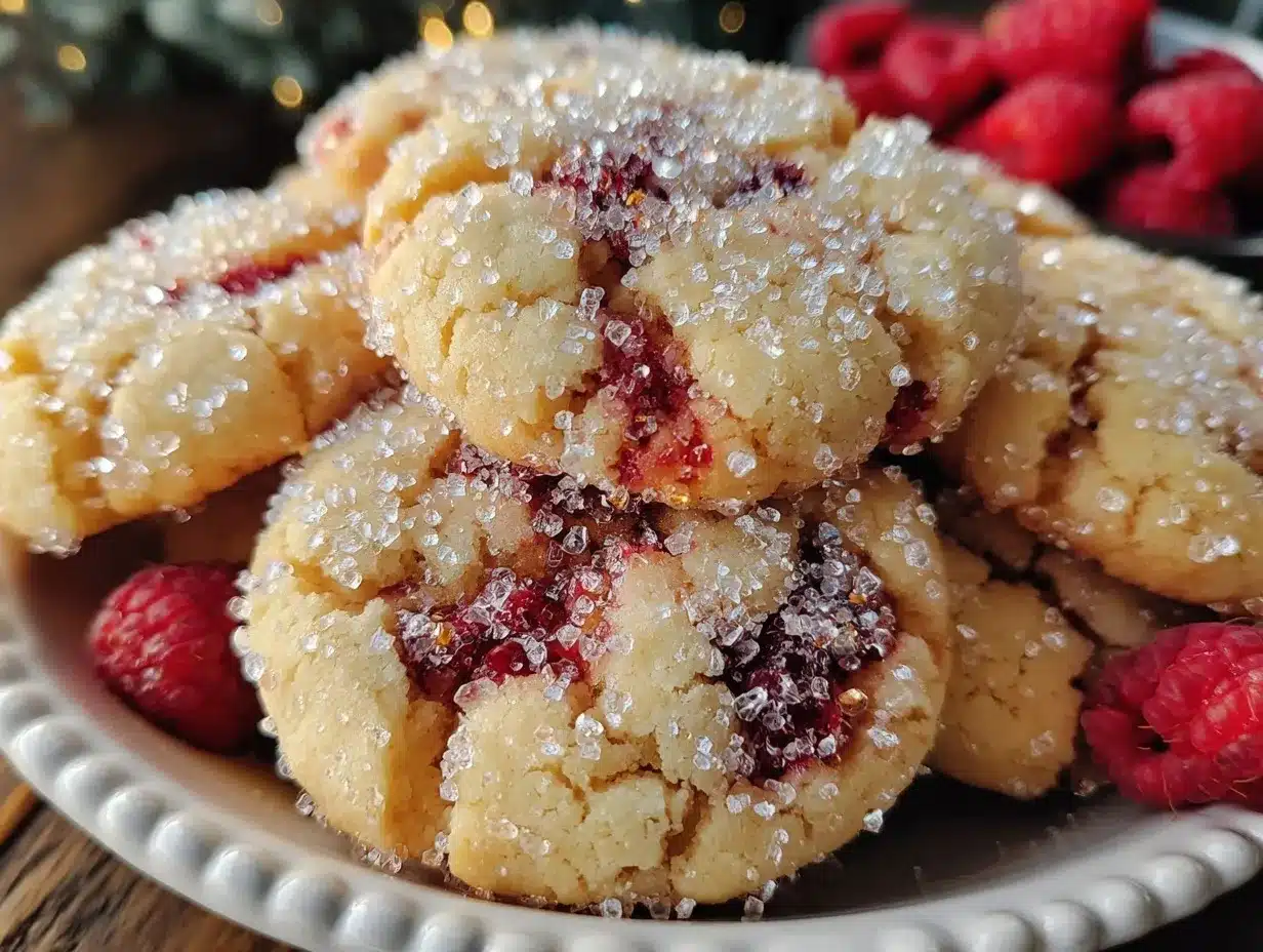 raspberry sugar cookies preparation steps