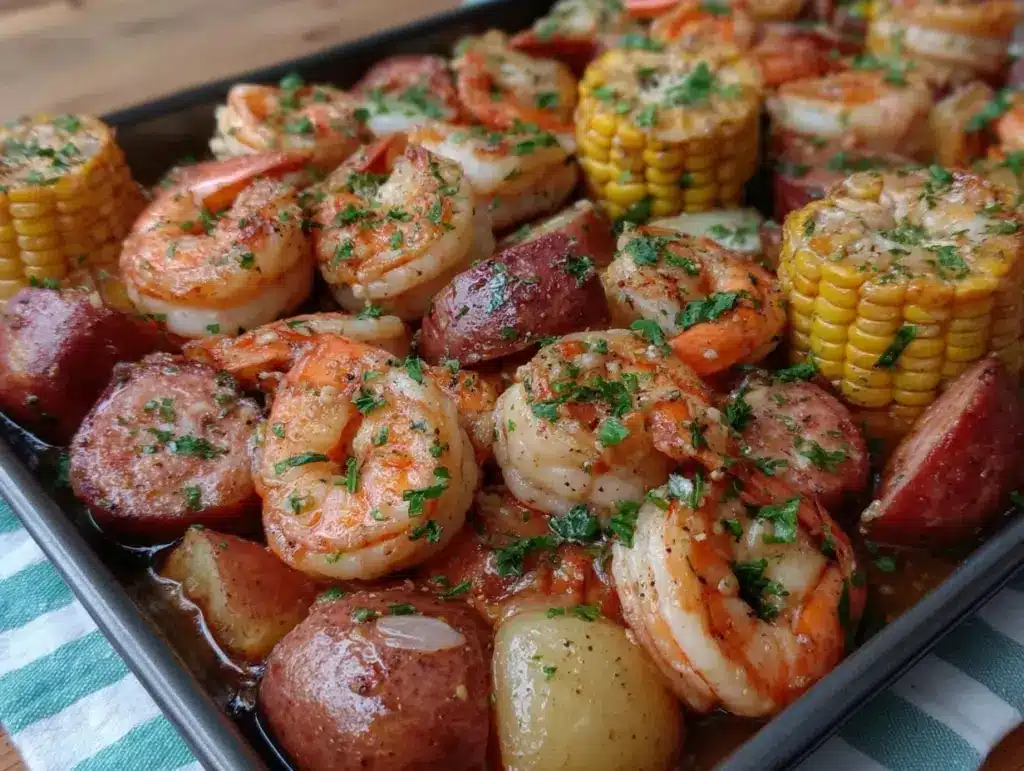 sheet pan shrimp boil - featured image