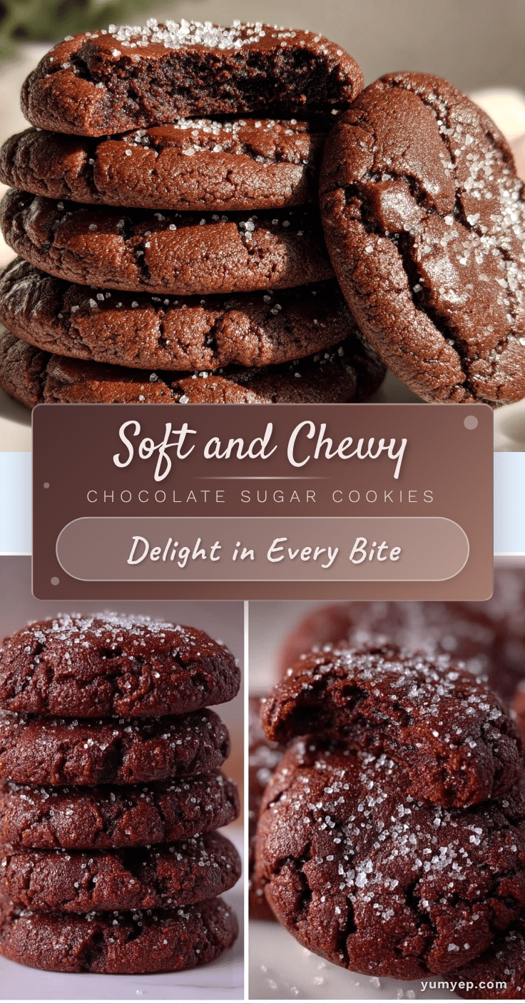 soft and chewy chocolate sugar cookies recipe