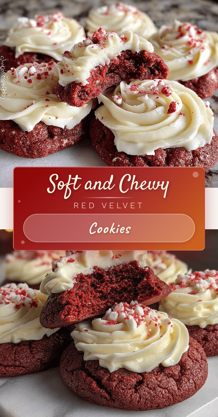 soft and chewy red velvet cookies recipe
