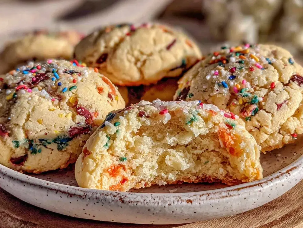 soft chewy confetti celebration cookies - featured image