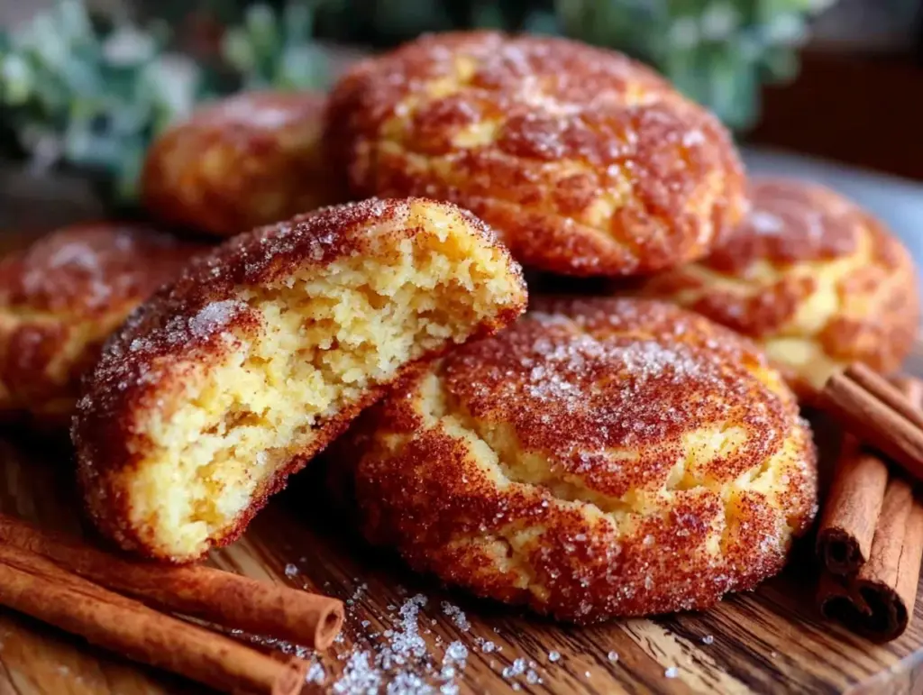 soft chewy snickerdoodles - featured image