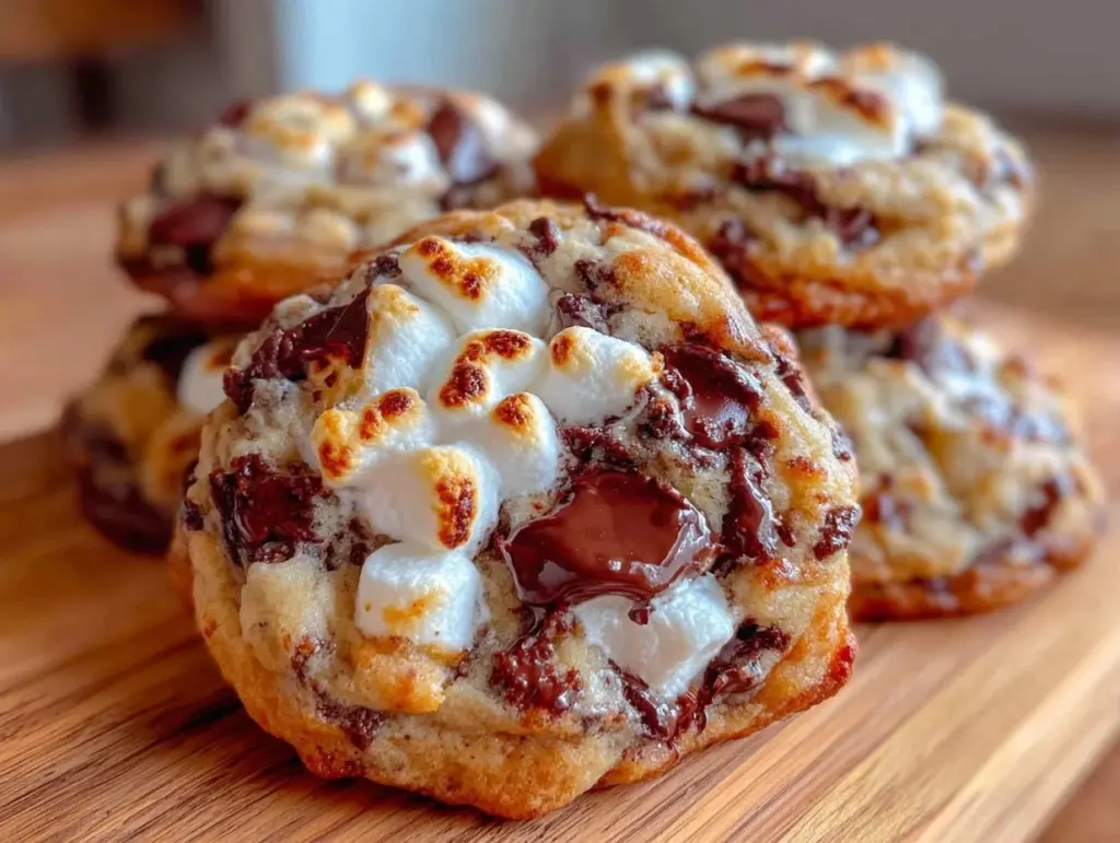 Soft Marshmallow Chocolate Chip Cookies - featured image