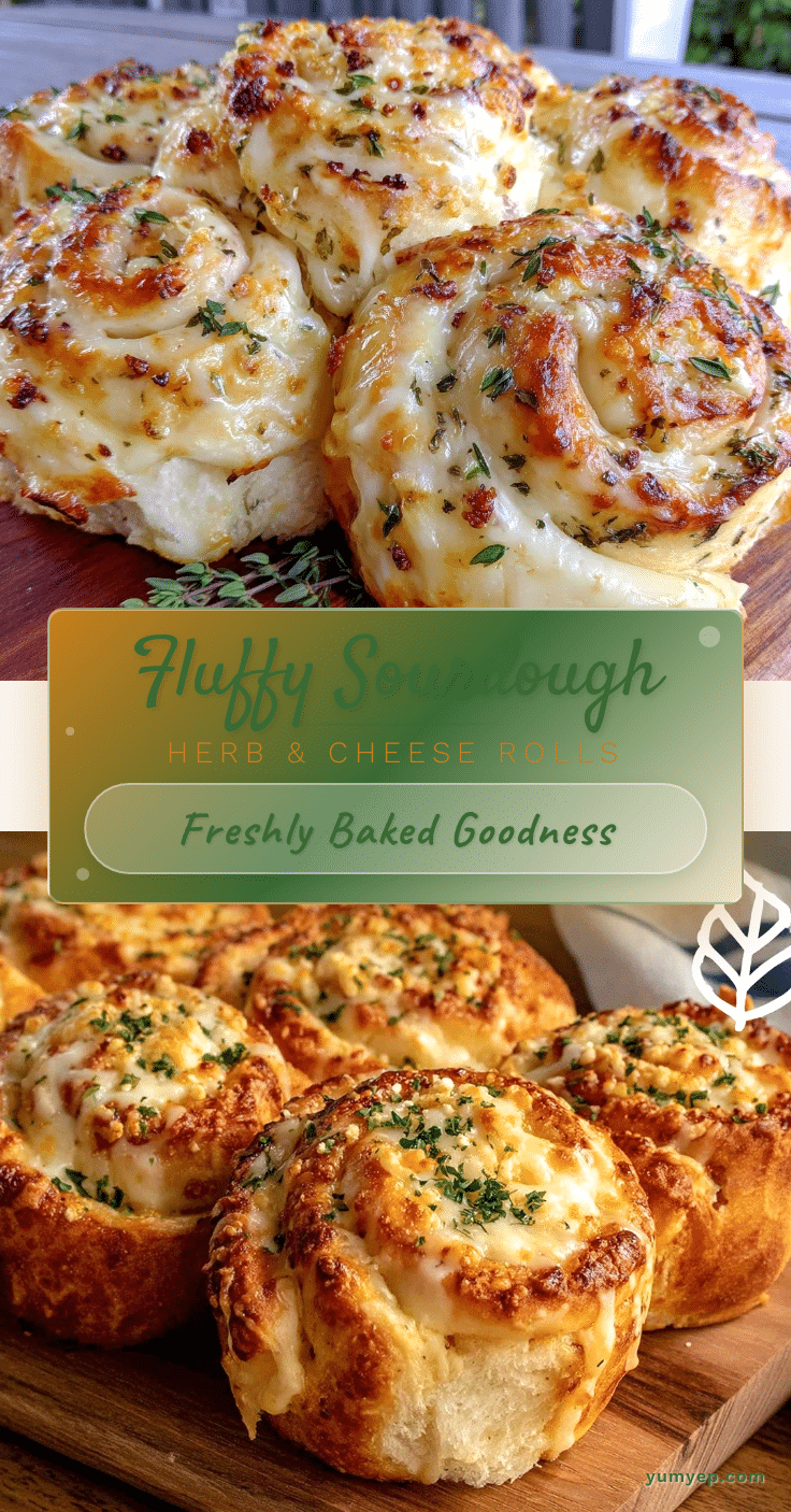 sourdough herb and cheese rolls recipe