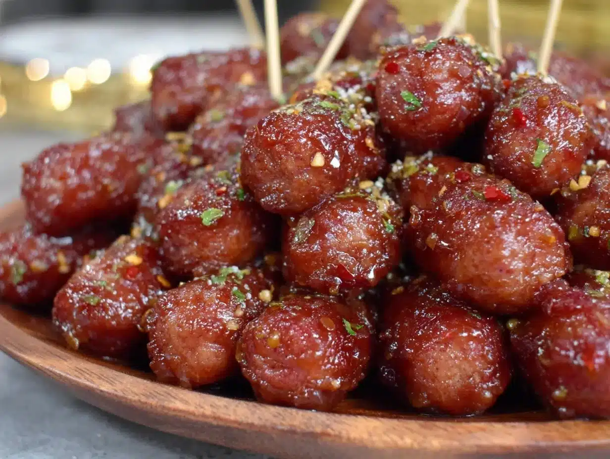 spicy hot honey garlic lil smokies preparation steps