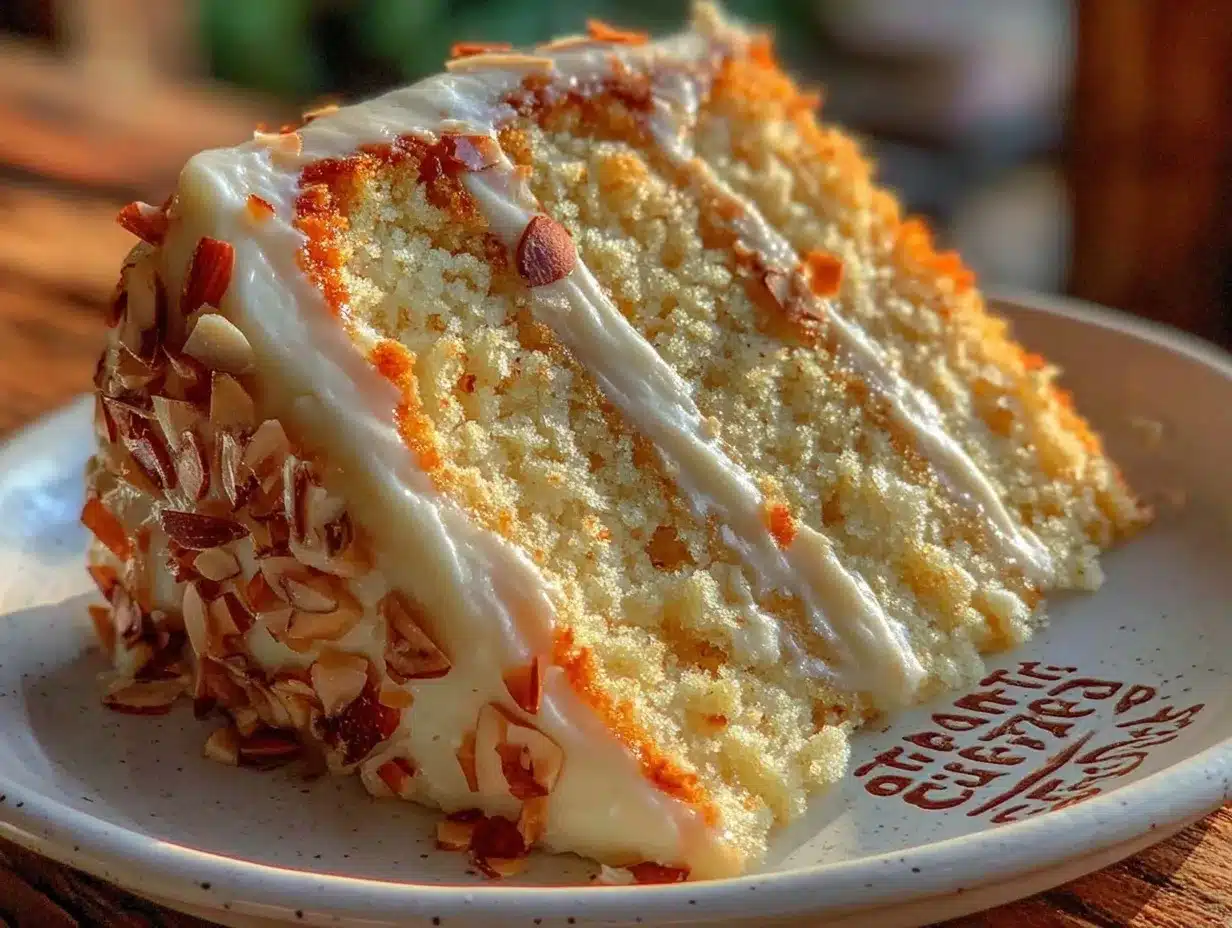 tender almond cake recipe preparation steps