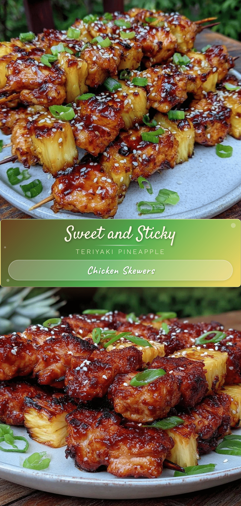 teriyaki pineapple chicken skewers recipe