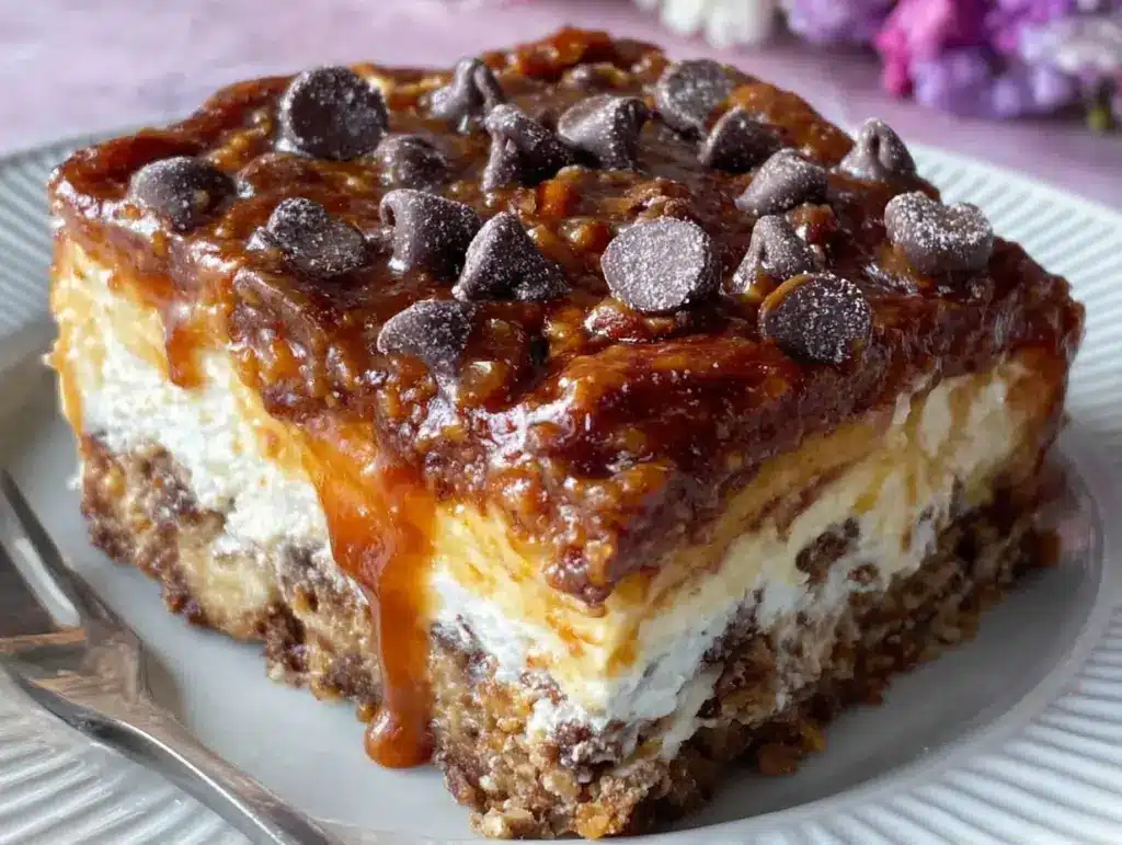 turtle lasagna dessert - featured image