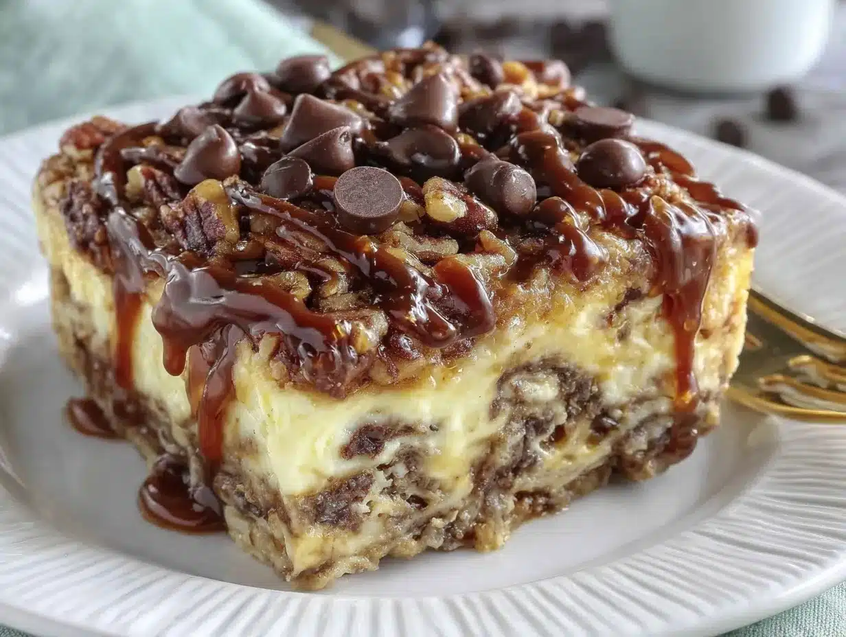 turtle lasagna dessert preparation steps