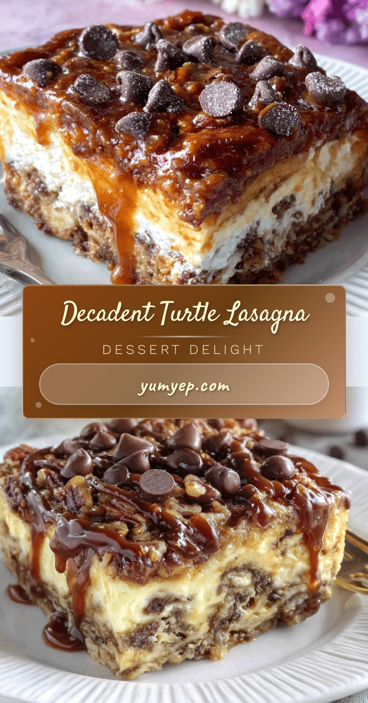 turtle lasagna dessert recipe