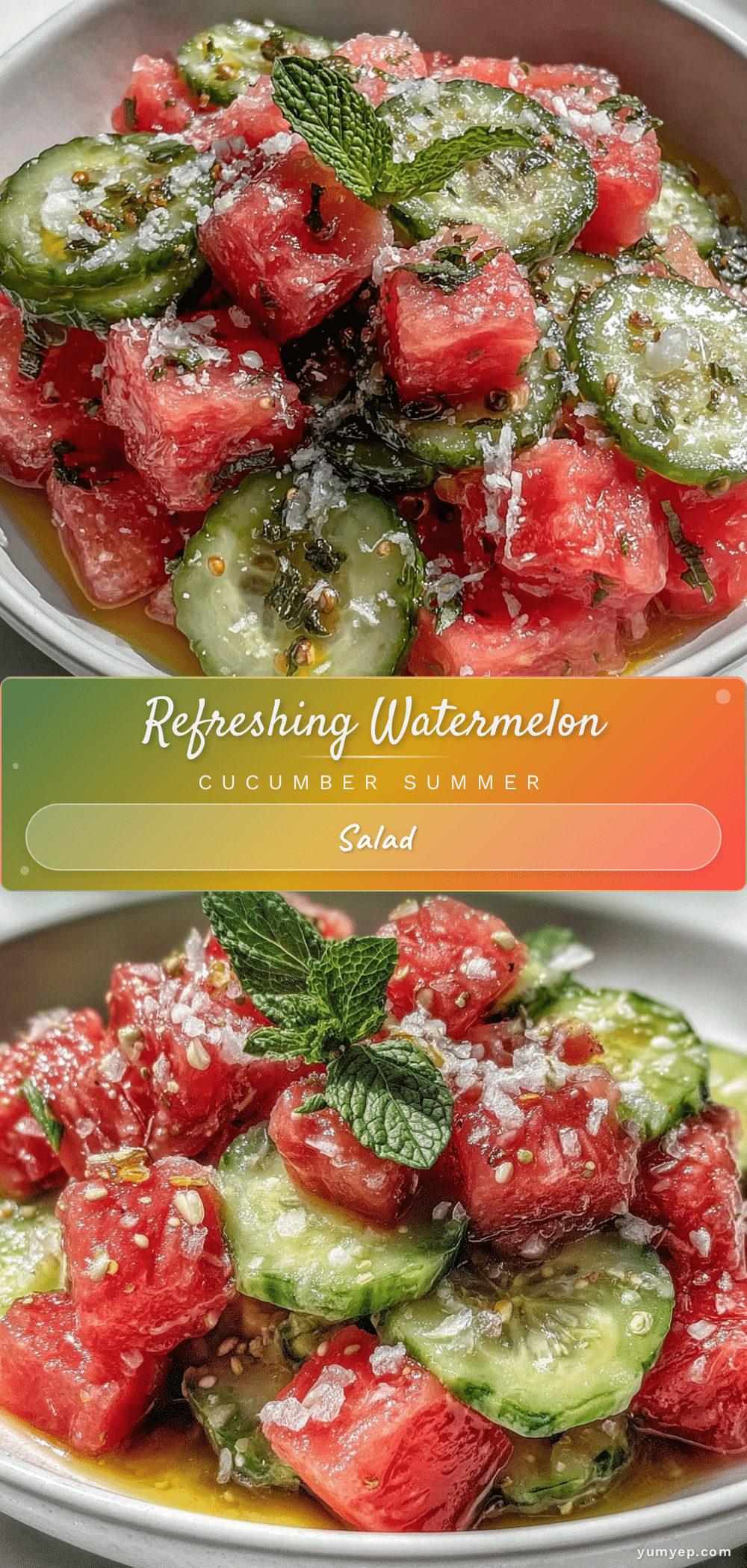 watermelon and cucumber salad recipe