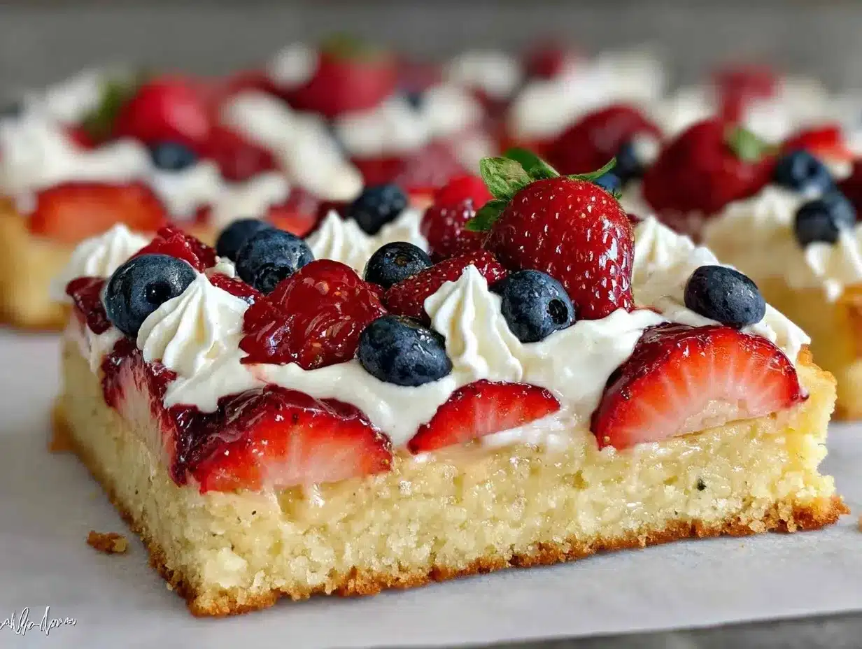 american flag fruit pizza preparation steps
