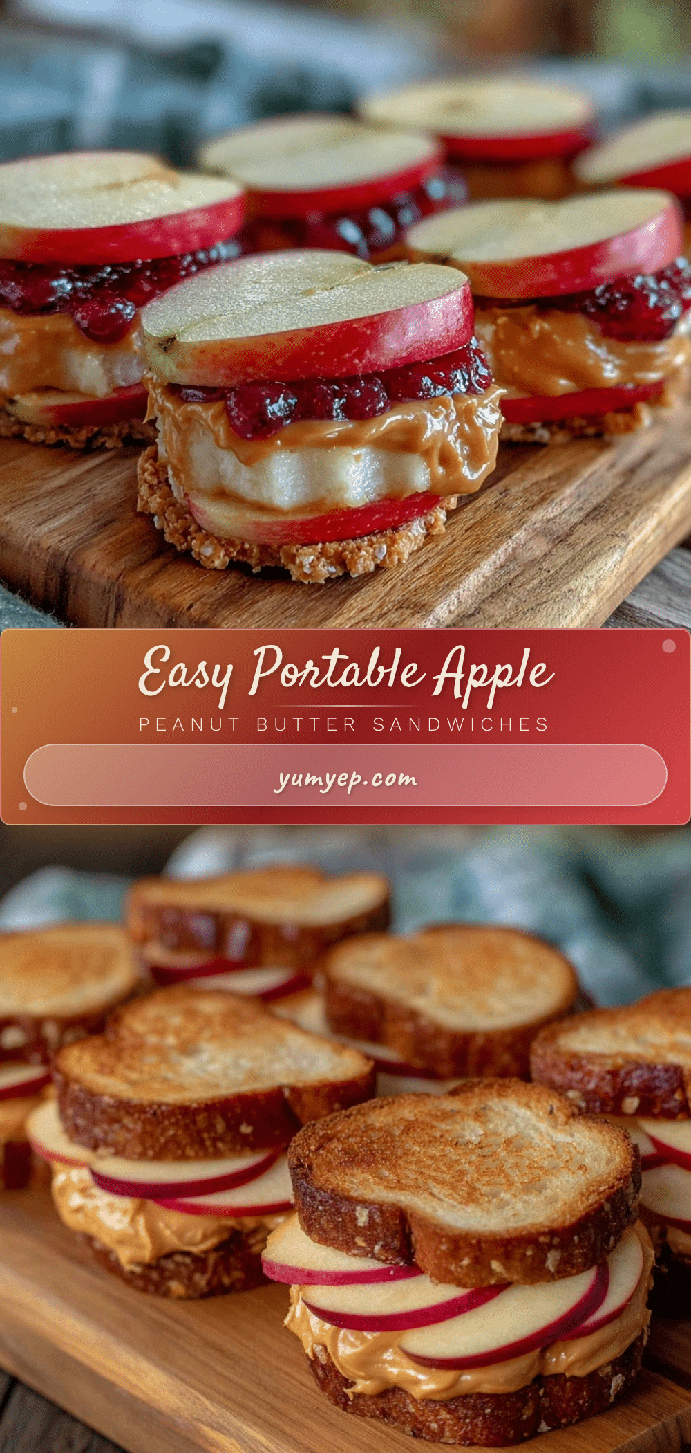 apple sandwiches with peanut butter recipe