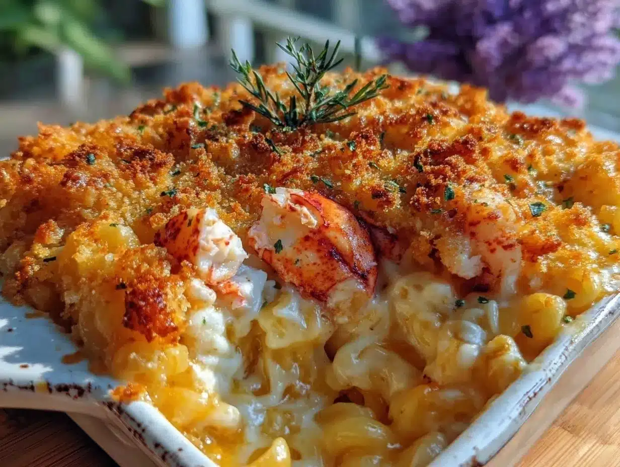 baked lobster mac and cheese preparation steps