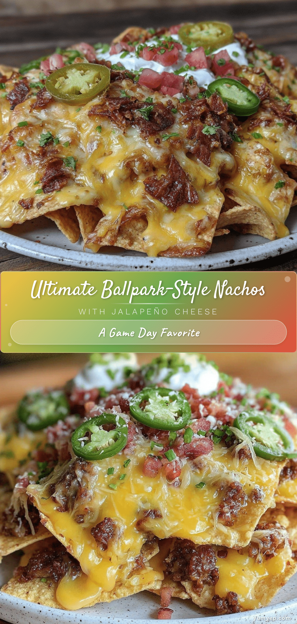 ballpark-style nachos recipe