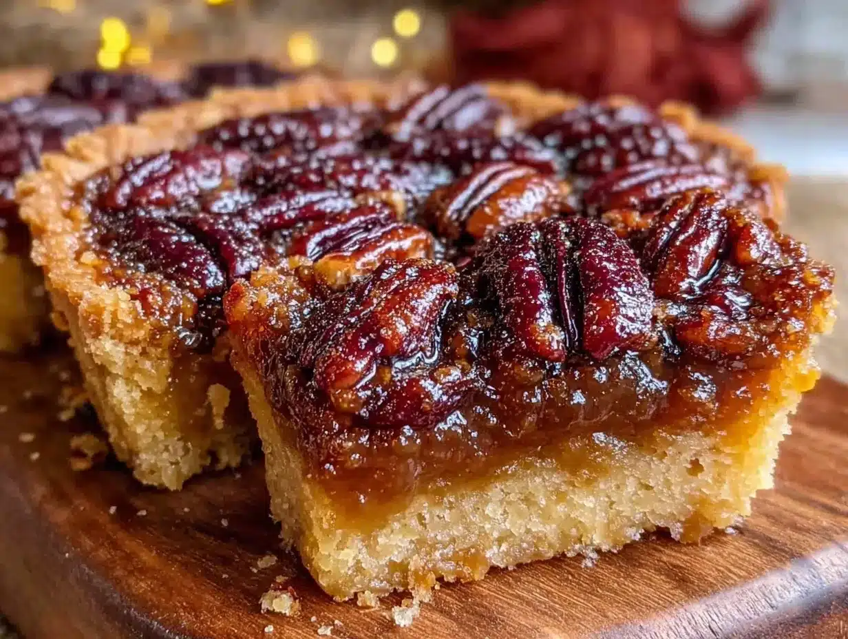 bourbon brown sugar pecan tart preparation steps