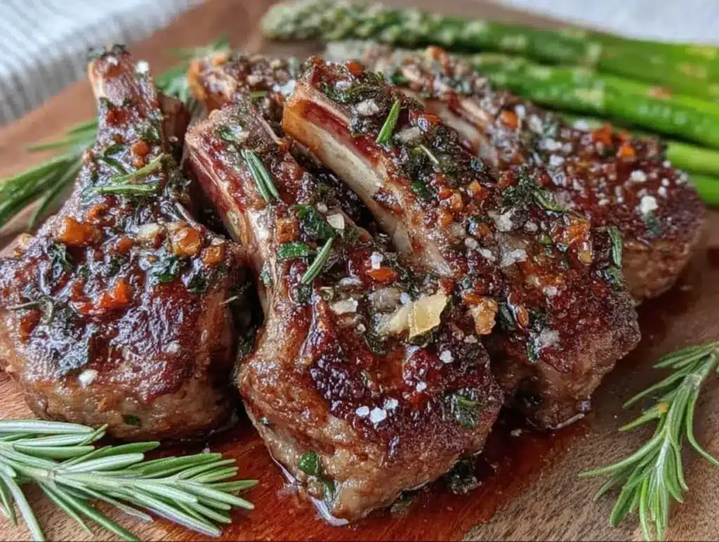 brown butter herb roasted lamb chops - featured image