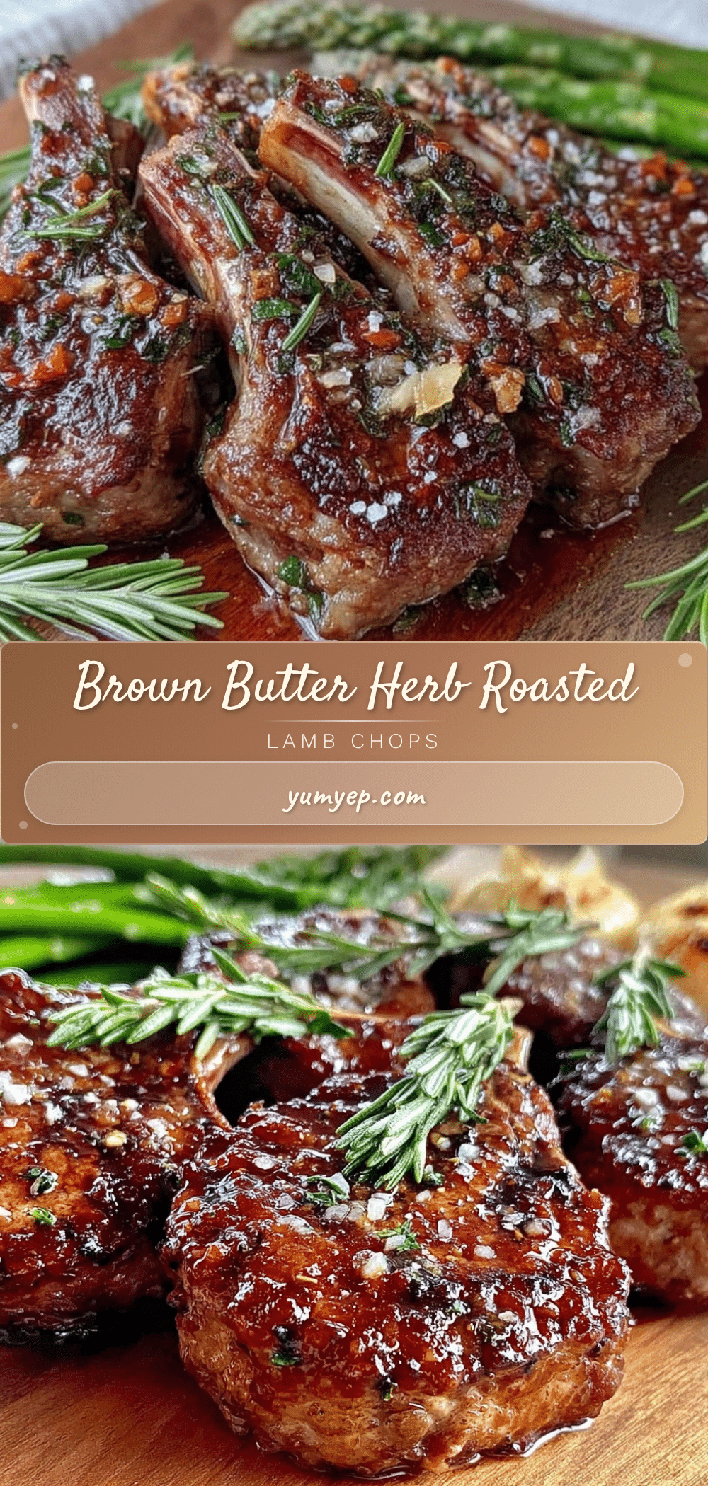 brown butter herb roasted lamb chops recipe