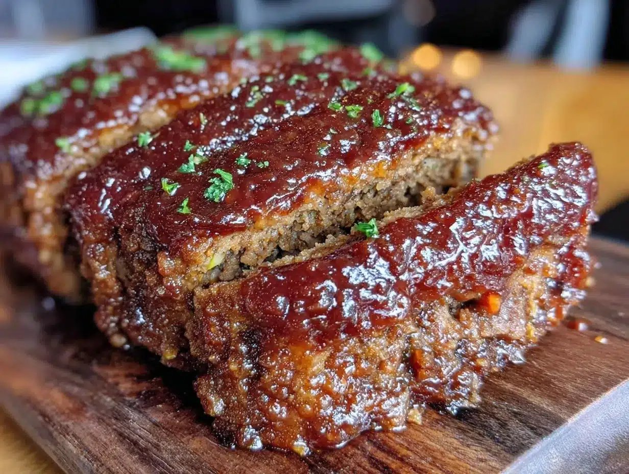 brown sugar and ketchup glazed meatloaf preparation steps
