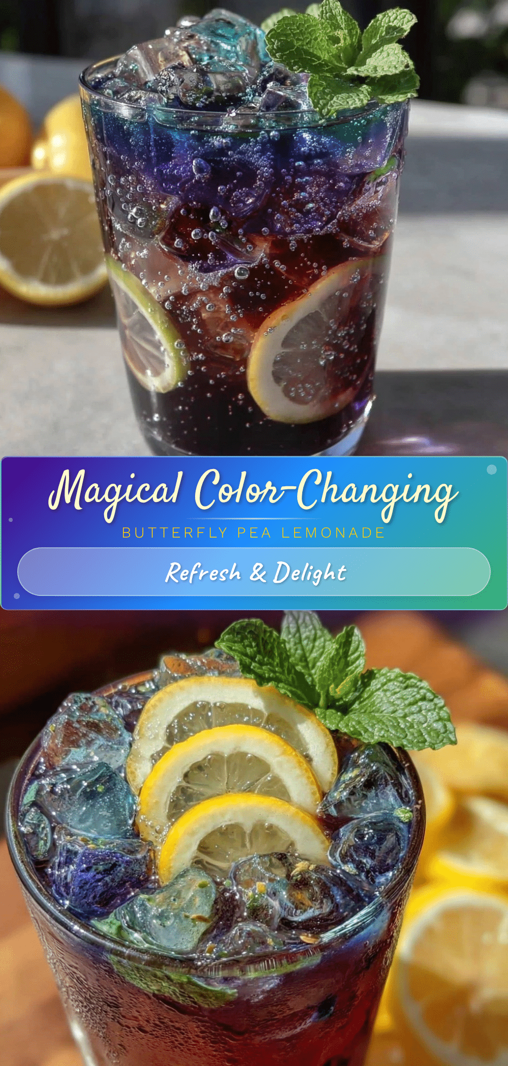 butterfly pea flower lemonade recipe