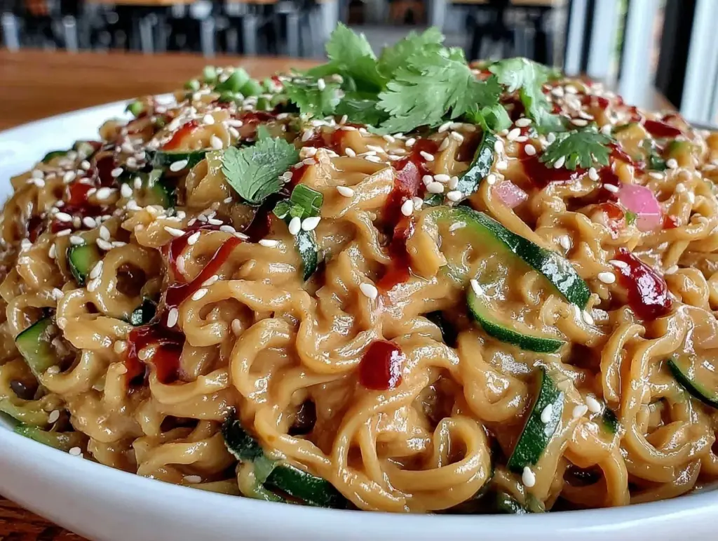 cold sesame noodle salad - featured image