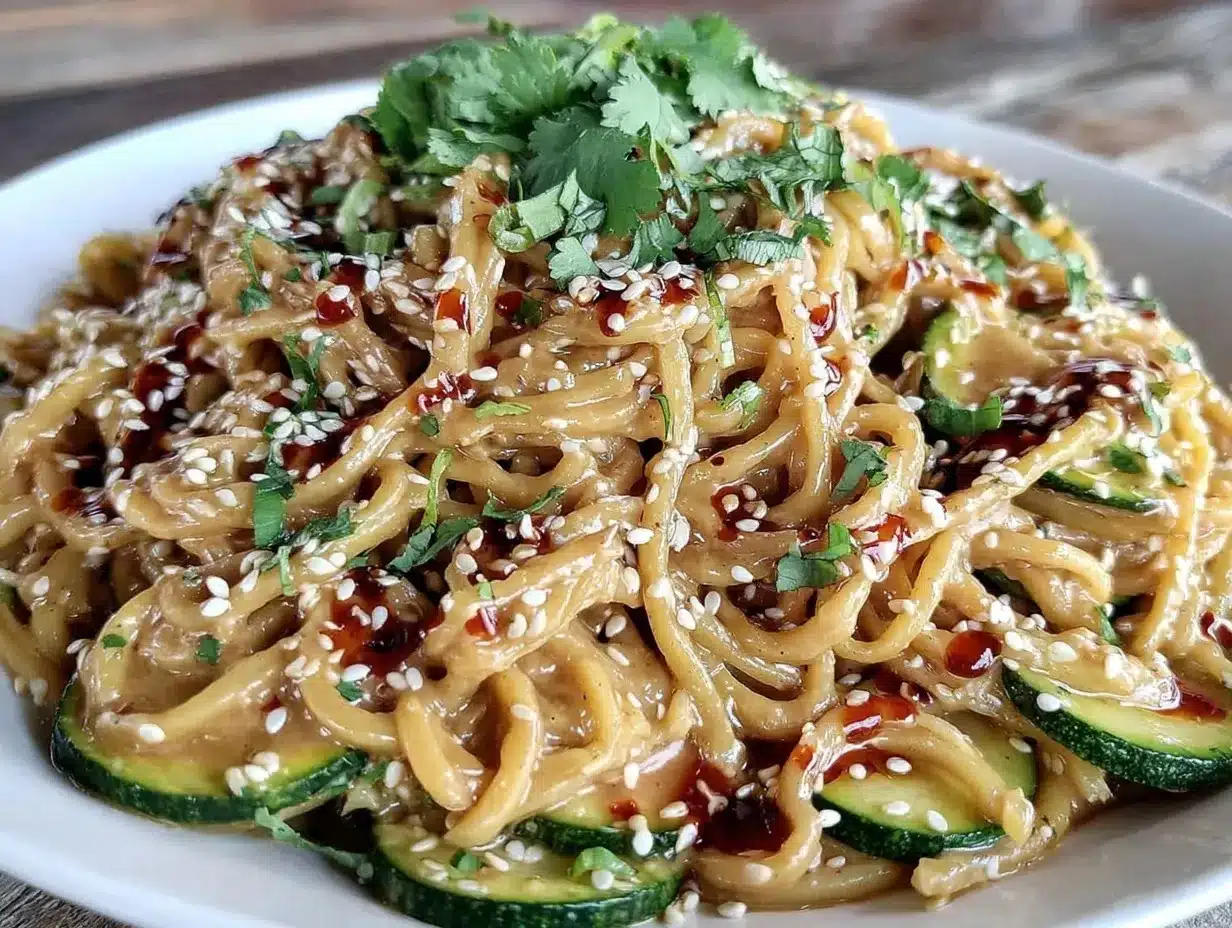 cold sesame noodle salad preparation steps