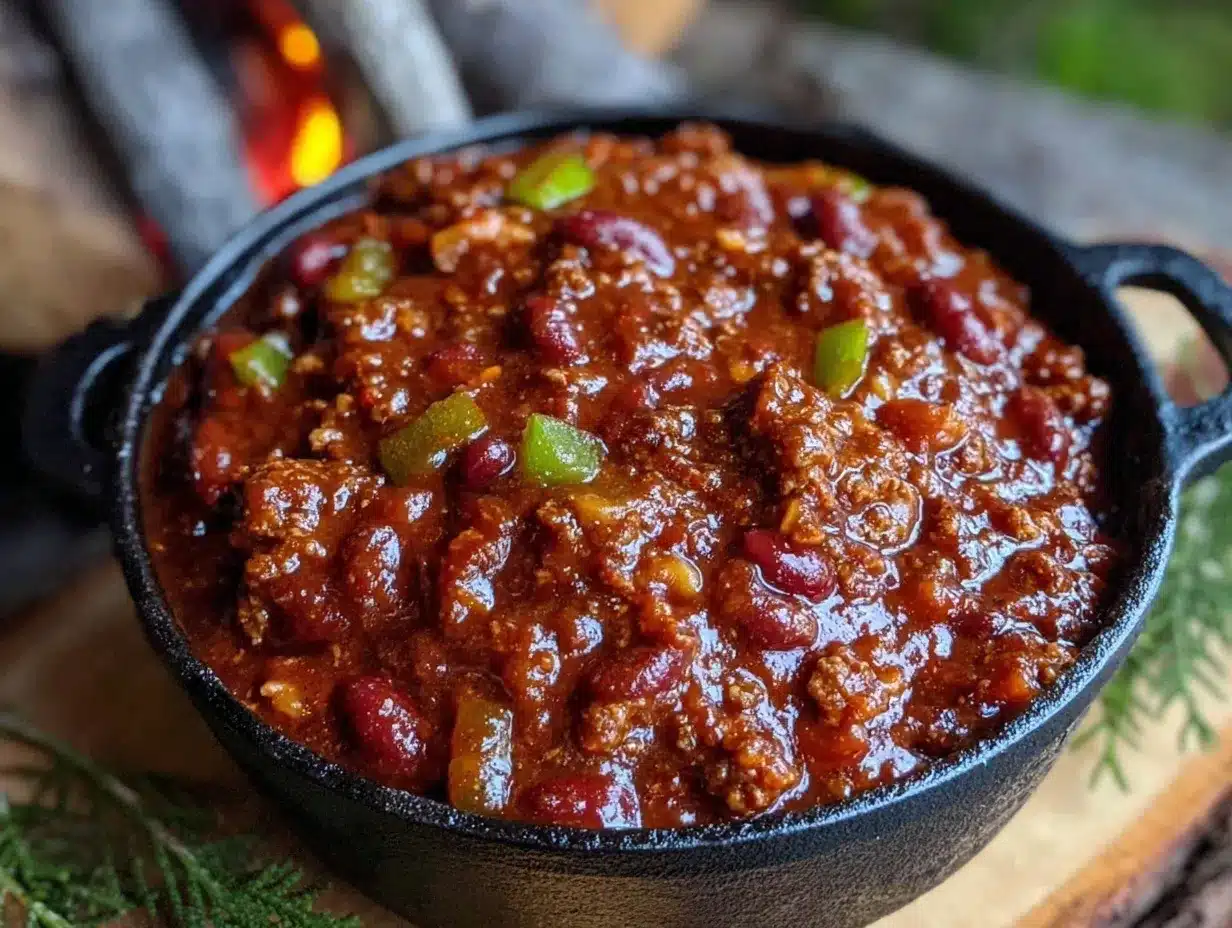 cozy campfire chili preparation steps