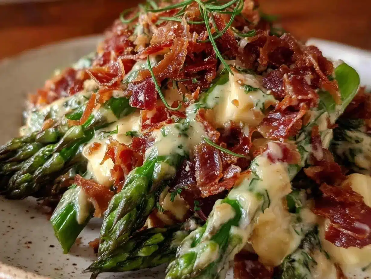 creamy asparagus salad preparation steps