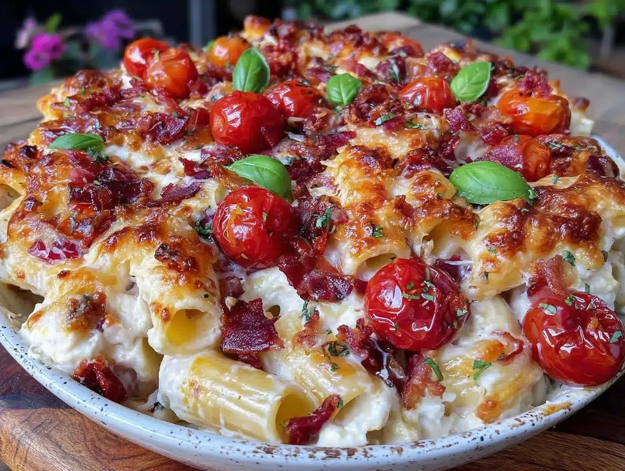 creamy baked feta pasta preparation steps