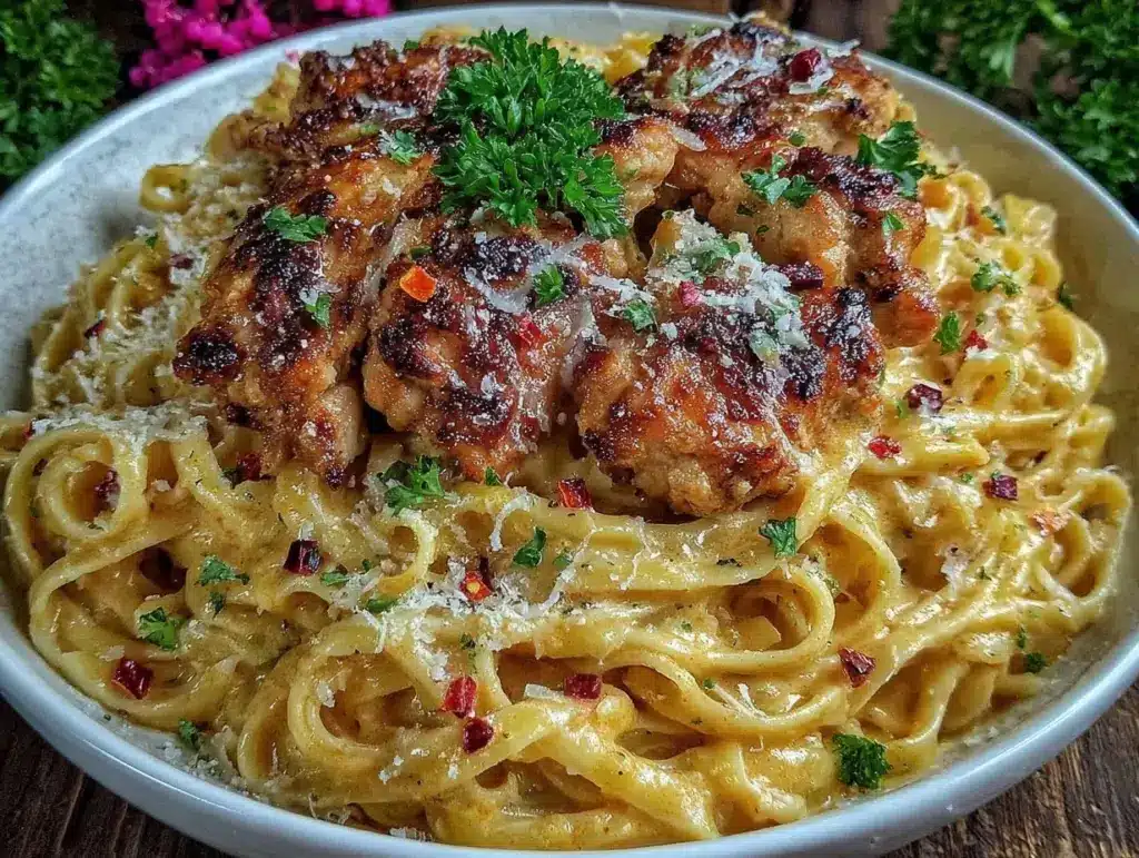 creamy cajun chicken pasta - featured image
