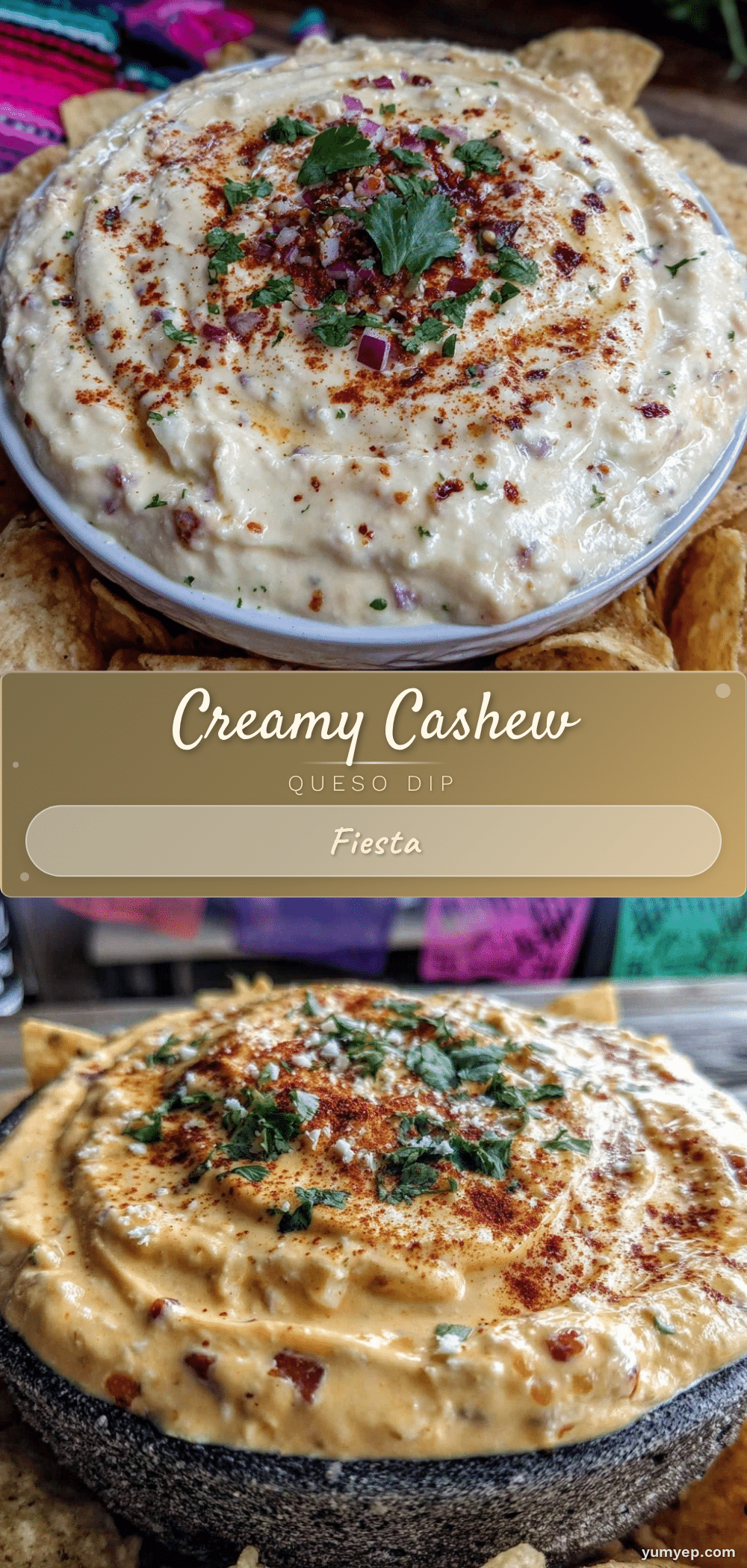 creamy cashew queso dip recipe