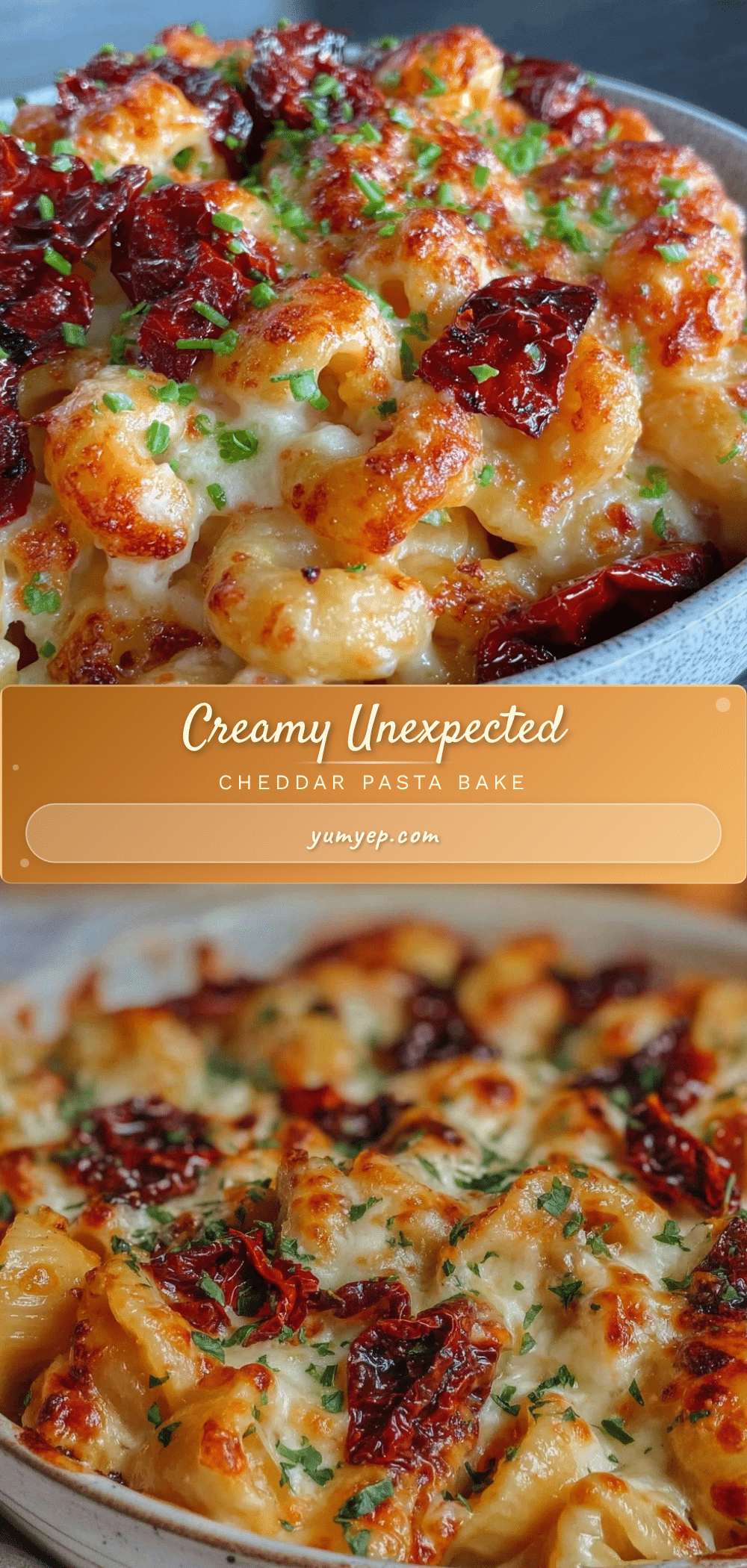 creamy cheddar pasta bake recipe