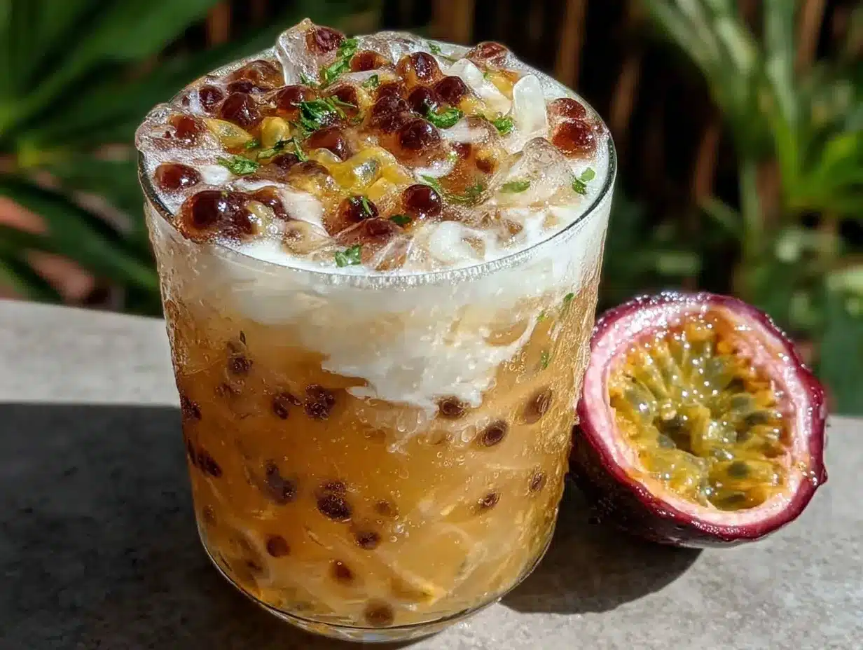 creamy coconut passion fruit refresher preparation steps