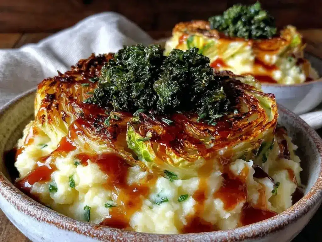 creamy colcannon mashed potatoes - featured image