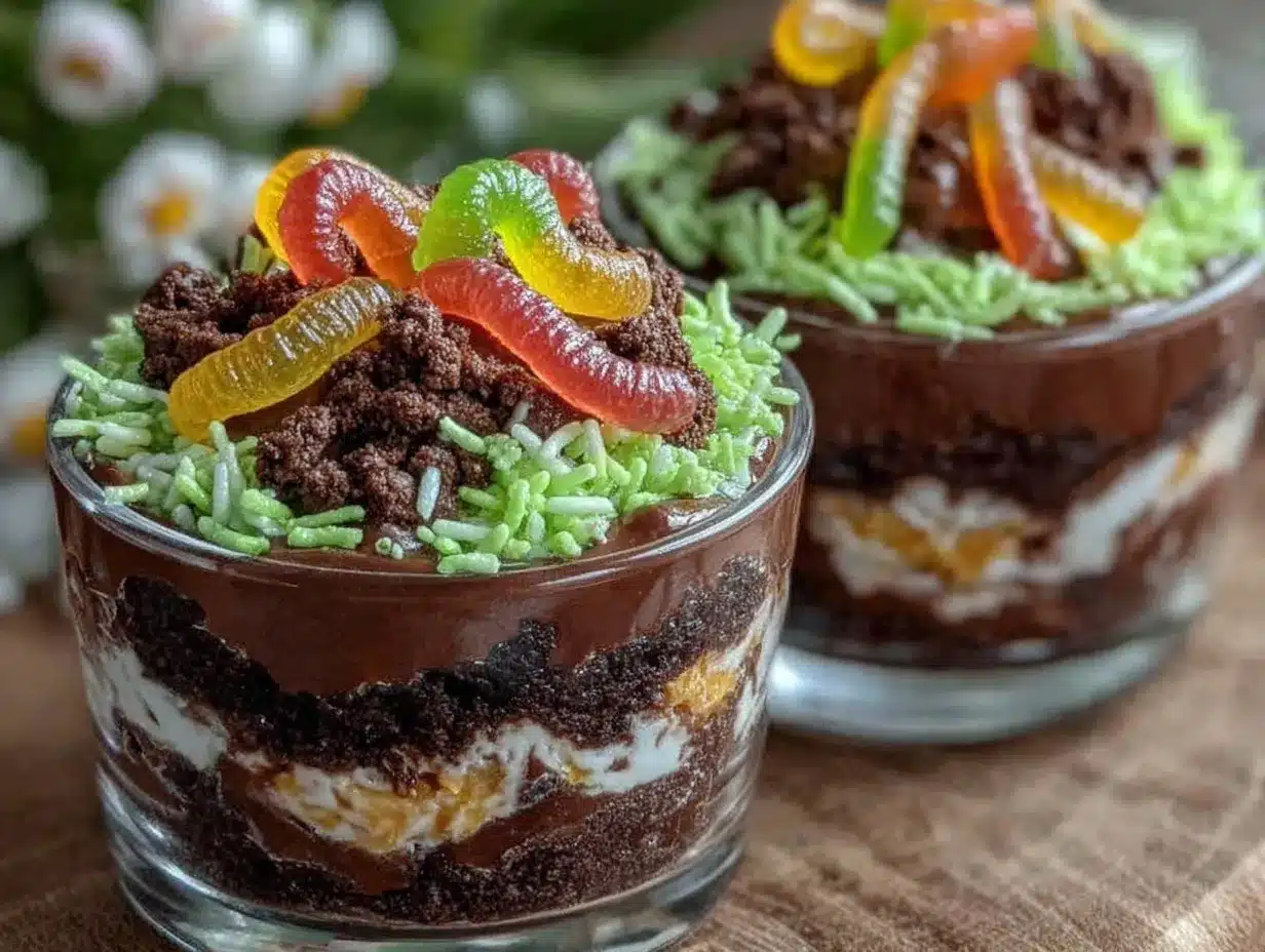 creamy Easter dirt cups recipe preparation steps