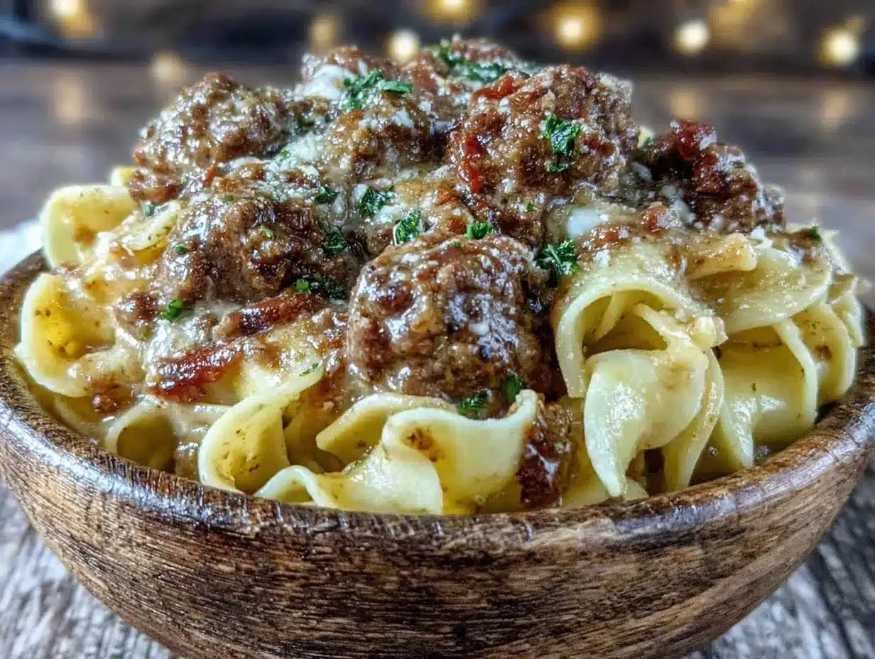 creamy ground beef stroganoff preparation steps