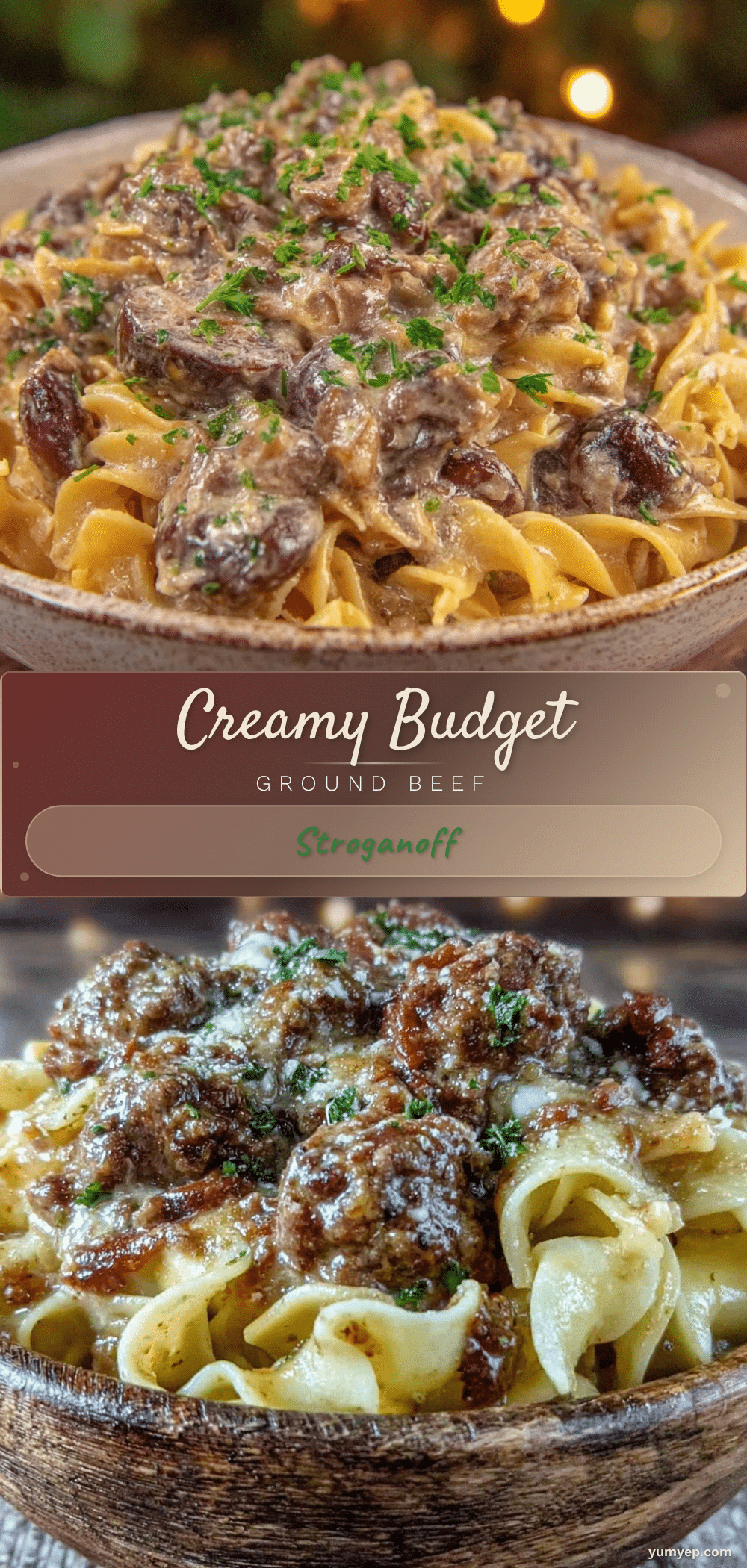 creamy ground beef stroganoff recipe