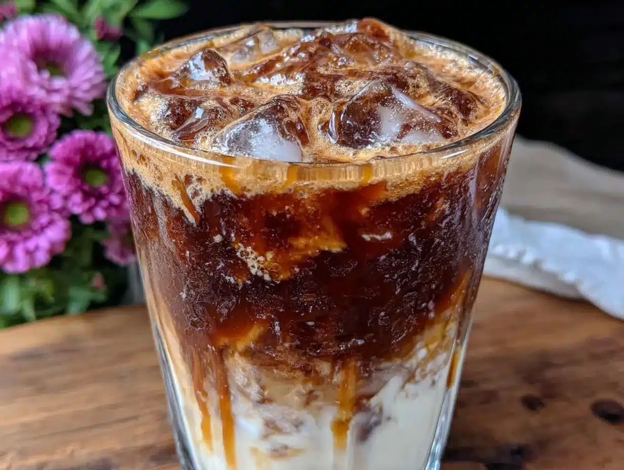 creamy iced brown sugar shaken espresso preparation steps