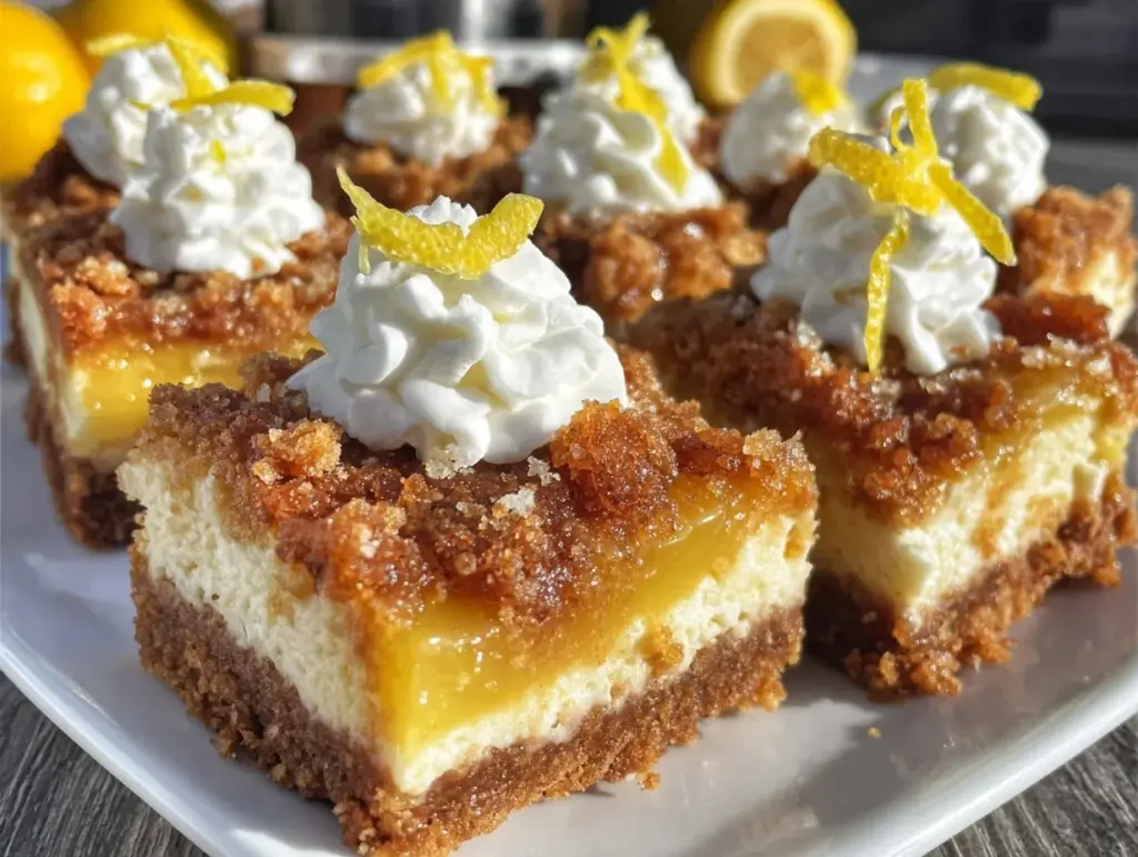 creamy lemonade pie bars - featured image