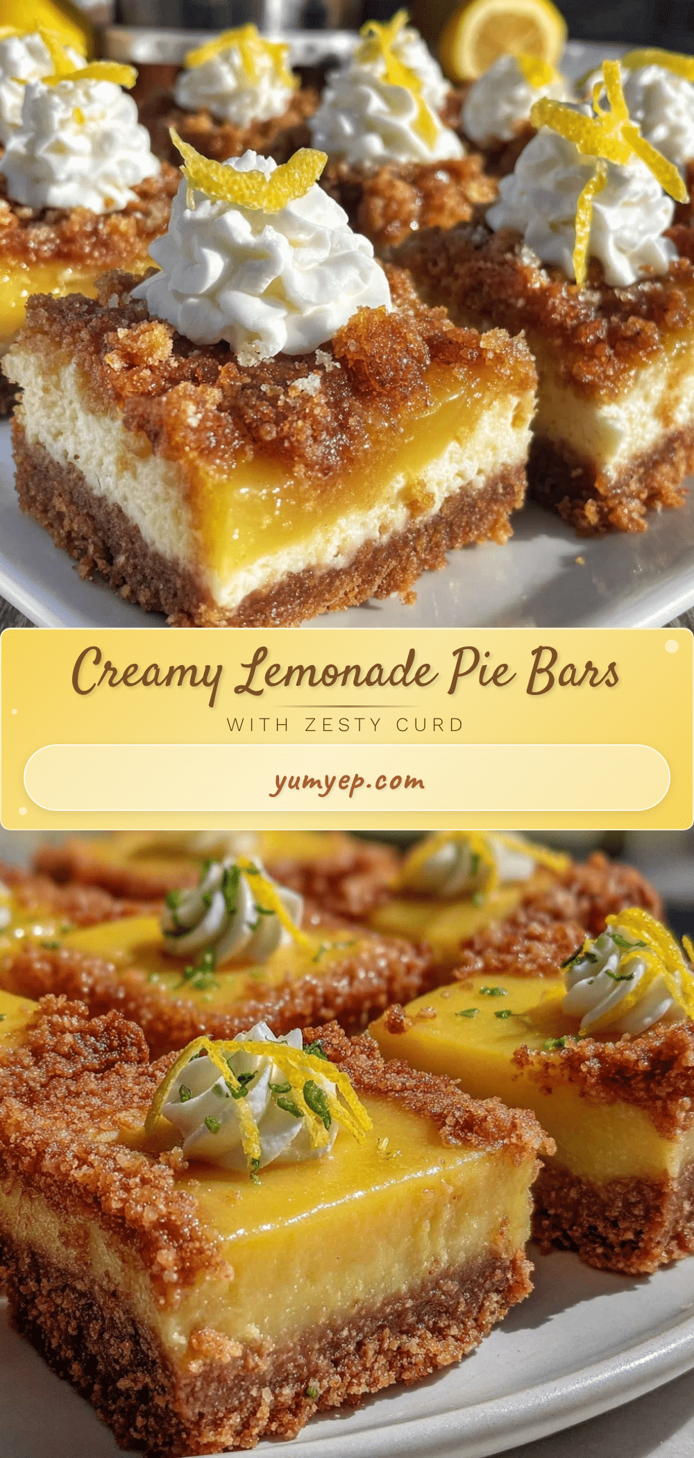 creamy lemonade pie bars recipe