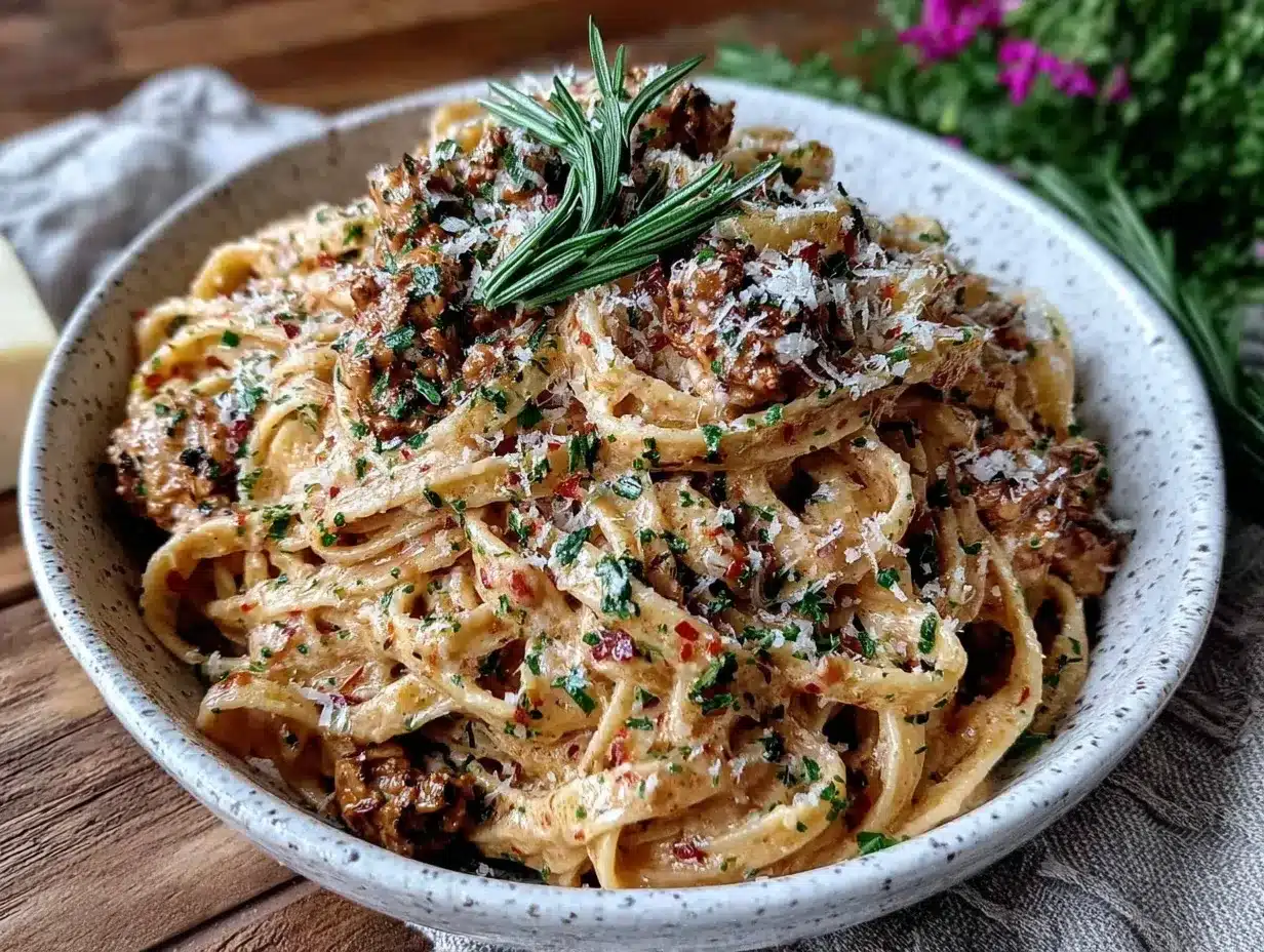 creamy morel mushroom pasta preparation steps